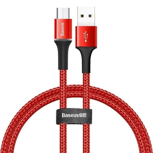 Baseus Baseus Kabel Baseus HALO CAMGH-A09 (USB - Micro USB ; 0,50m; kolor czerwony) 2_246637 - Kable komputerowe i do monitorów - miniaturka - grafika 2