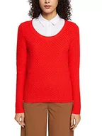 Swetry damskie - ESPRIT Sweter damski 092EE1I351, 630/RED, XXL, 630/czerwony, XXL - miniaturka - grafika 1