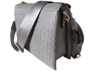 Torebki damskie - Torebka Damska, Stylowa Mała Listonoszka Na Ramię Szara, Miejska - miniaturka - grafika 1