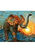 Malowanie po numerach - malowanie po numerach 40x50cm słoń i słońce 1008909 - miniaturka - grafika 1