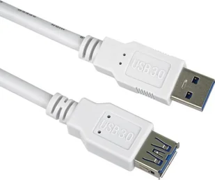 Kabel USB PremiumCord USB-A - USB-A 0.5 m Biały (ku3paa05w) - Kable USB - miniaturka - grafika 1