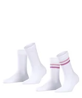 Skarpetki damskie - ESPRIT Kobiety Skarpety Tennis Stripe 2-Pack W SO Trwała Organiczna Bawełna jednokolorowe 2 Pak, Biały (Woolwhite 2060), 35-38 - miniaturka - grafika 1