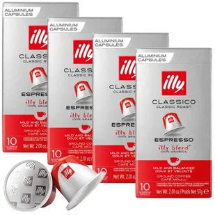 4x Kapsułki Illy Classico 10szt. - Kawa w kapsułkach i saszetkach - miniaturka - grafika 1