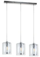 Lampy sufitowe - Lampa wisząca Tesh 3 x E14 chrom - miniaturka - grafika 1