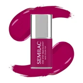 Lakiery hybrydowe - Semilac Lakier hybrydowy One Step Glossy, S690 Coral Pink - miniaturka - grafika 1