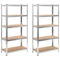 Szafy i regały magazynowe - Regały magazynowe, 2 szt.,90x40x180 cm, MDF - miniaturka - grafika 1