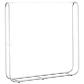 Wózki magazynowe - vidaXL Stojak na drewno opałowe z drutem stalowym, 150x25x150 cm, stal - miniaturka - grafika 1