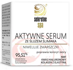 Sekretne Spa aktywne serum ze śluzem ślimaka, 50 ml - Serum do twarzy - miniaturka - grafika 1