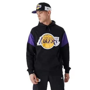 New Era Męska bluza z kapturem NBA Color Insert Os Loslak Blktrp Los Angeles Lakers - Bluzy męskie - miniaturka - grafika 1