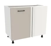Szafki kuchenne - Szafka Dolna Narożna Presto 90-105X82 Cm Płyta Laminowana Biały/Kaszmir - miniaturka - grafika 1
