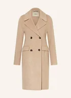 Płaszcze damskie - Anfiny Płaszcz Wełniany Claudia beige - miniaturka - grafika 1