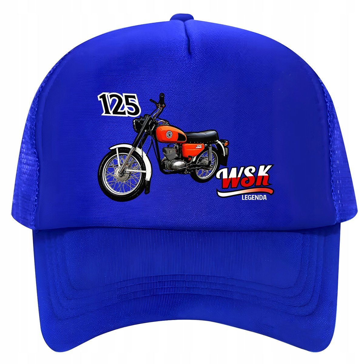 Czapka z daszkiem trucker siateczka tirówka WSK 125 motor motocykl fan 13