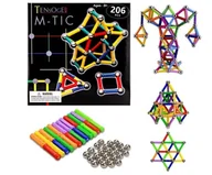 Klocki - Neocube Klocki Magnetyczne Kulki Konstrukcyjne Mega Zestaw Xxxl12mm 206szt - miniaturka - grafika 1