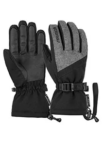 Reusch Męskie rękawiczki Outset R-Tex Xt, czarny/czarny melanż 7 - Rękawiczki - miniaturka - grafika 1