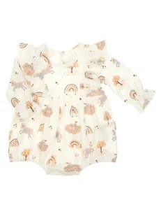Niemowlęcy rampers w jednorożce kremowy Nicol,r.68 - Kombinezony dla dzieci - miniaturka - grafika 1