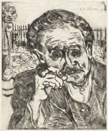 Plakaty - Plakat, Dr Gachet Man with a Pipe, Vincent van Gogh, 61x91,5 cm - miniaturka - grafika 1