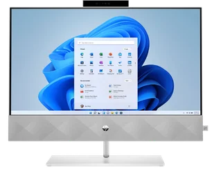 HP Pavilion 24-k1305st AIO Core i5 11500T 1,5 GHz / 16 GB / 240 SSD / 23,8'' FullHD, dotyk / Win 11, biały - Zestawy komputerowe - miniaturka - grafika 1