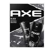 Zestawy kosmetyków męskich - AXE BLACK ZESTAW PREZENTOWY DLA MĘŻCZYZN ŻEL + DEZODORANT W AREOZOLU - miniaturka - grafika 1