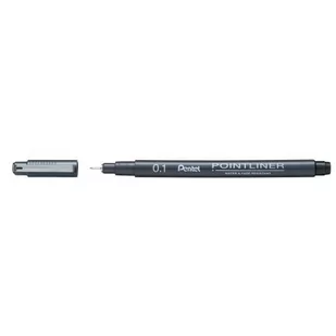 Cienkopis Kalibrowany Pointliner Czarny S20P-1A Pentel - Cienkopisy - miniaturka - grafika 1