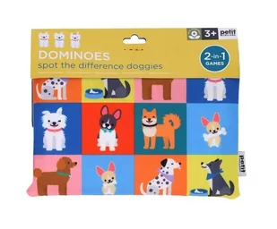 Petit Collage Gra Domino Znajdź Różnice Pieski - Łamigłówki - miniaturka - grafika 1