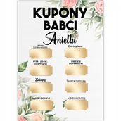 Dekoracje domu - KUPON KARTKA ZDRAPKA DZIEŃ BABCI A5 PREZENT Y3 - miniaturka - grafika 1