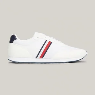 Buty Tommy Hilfiger Lo Runner Mix M FM0FM04958YBS białe - Buty sportowe męskie - miniaturka - grafika 1
