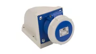 Gniazdka elektryczne - PCE Gniazdo siłowe zasilające stałe IP67 bez dławika 16A 230V 2P+Z 1132-6 - miniaturka - grafika 1