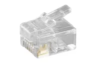 Adaptery i przejściówki - Microconnect KON502-10R wtyczka RJ-12 6P6C Przezroczysty - miniaturka - grafika 1