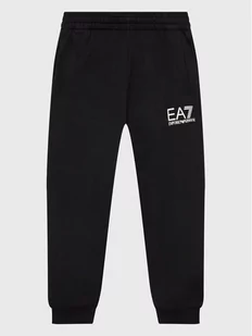EA7 Emporio Armani Spodnie dresowe 8NBP51 BJ05Z 1200 Czarny Regular Fit - Spodnie i spodenki dla dziewczynek - miniaturka - grafika 1