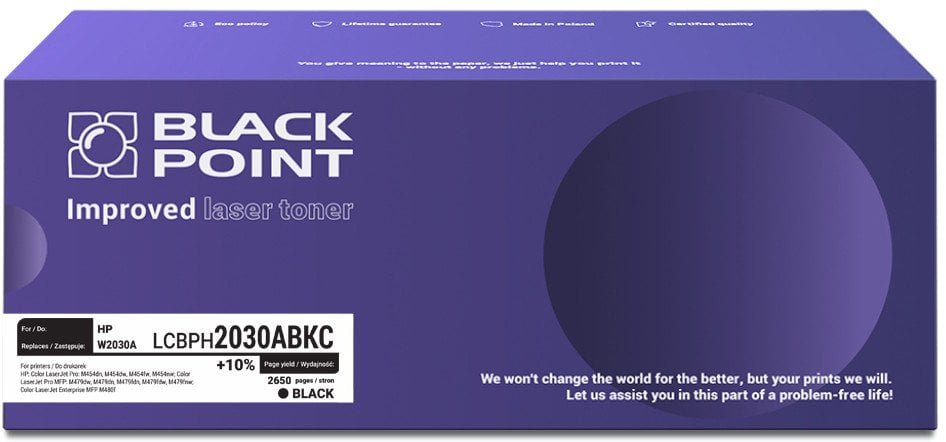 [LCBPH2030ABKC] Toner Black Point Color HP W2030A chip NEW