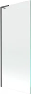 Parawany nawannowe - Mexen Next L parawan nawannowy 1-skrzydłowy 80 x 150 cm, transparent, gun gray szczotkowany - 895-080-000-03-00-66 - miniaturka - grafika 1