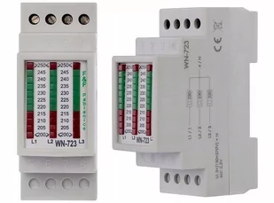 Wskaźnik napięcia trójfazowy 3x400V+ N z wyzwalaniem wskazania WN-723S - Liczniki energii elektrycznej - miniaturka - grafika 1