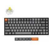 Klawiatury - Keychron K2 MAX bezprzewodowa klawiatura mechaniczna z podświetleniem białym Keychron Super Banana Switch - Czarna (Black) - miniaturka - grafika 1