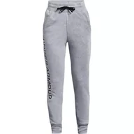 Odzież sportowa dziecięca - Spodnie dresowe dziewczęce Under Armour Rival Fleece Joggers - miniaturka - grafika 1