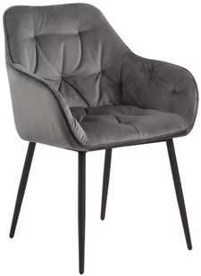 D2.Design Krzesło Brooke VIC Dark Grey 183992 - Krzesła - miniaturka - grafika 1