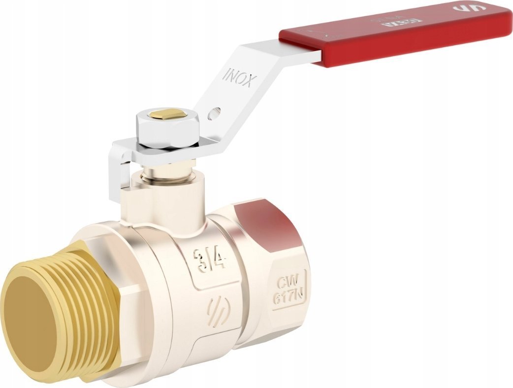 Zawór kulowy do wody DN20 3/4 GZ-GW SENA VA30 dźwignia Inox