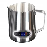 Akcesoria i części do ekspresów do kawy - Dzbanek do spieniania mleka z nierdzewki 600ml mlecznik z termometrem - miniaturka - grafika 1