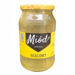 Miód AKACJOWY 1200g 0,9L Delikatny smak Idealny dla DZIECI Pasieka Mnich - Miód - miniaturka - grafika 1