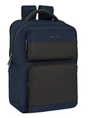 Plecaki - Safta Plecak 2 kieszenie przenośne 15,6"+USB Business Dark Blue 31X44X13cm, wielokolorowe, standardowy (642201377), Wielobarwny - miniaturka - grafika 1