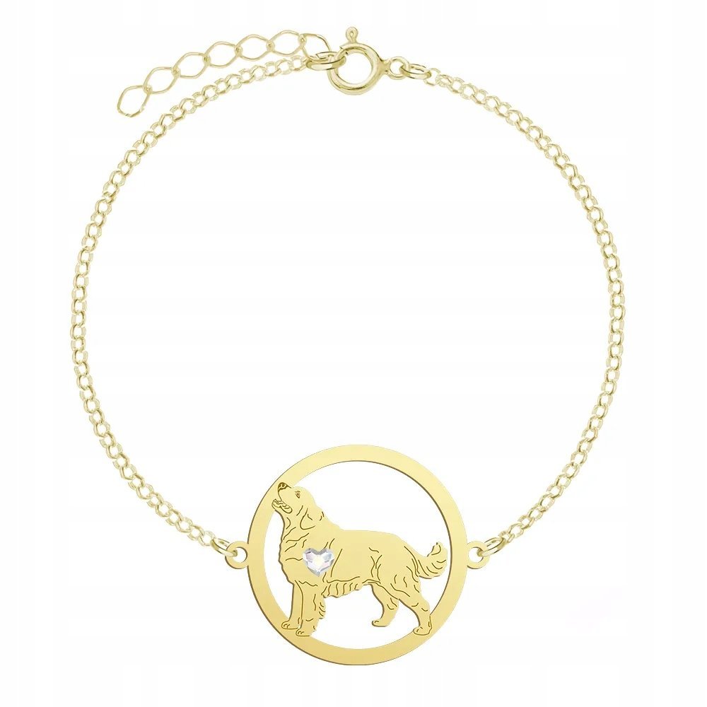 Bransoletka Pozłacana Owczarek Podhalański GRAWER GRATIS