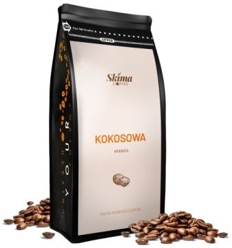 Kawa ziarnista 1kg Kokosowa Smakowa 100% Arabica Świeżo Palona