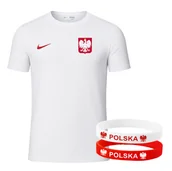 Koszulki męskie - NIKE Polska Koszulka męska Reprezentacja + Opaski TWÓJ NAPIS LEWANDOWSKI 9 - miniaturka - grafika 1