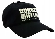 Czapki i chusty sportowe męskie - Czapka z daszkiem męska Biuro THE OFFICE DUNDER MIFFLIN 56-60cm Haft Czarna - miniaturka - grafika 1