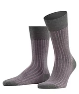 Skarpetki damskie - FALKE Mężczyźni Skarpety Shadow M SO Bawełna z wzorem 1 Para, Szary (Ash 3169), 45-46 - miniaturka - grafika 1
