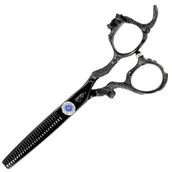 Nożyczki fryzjerskie - GEPARD Degażówki nożyczki praworęczne 5,5 offset fryzjerskie do strzyżenia włosów do salonu linia Superior - miniaturka - grafika 1