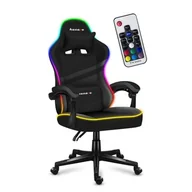 Fotele gamingowe - Huzaro Force 4.4 RGB Black - miniaturka - grafika 1