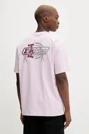 Koszulki męskie - Dickies t-shirt bawełniany męski kolor fioletowy z nadrukiem DK0A87QP - miniaturka - grafika 1