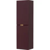 Szafki łazienkowe - Słupek łazienkowy wiszący burgundowy złoty uchwyt 143,5x40 cm Magnolia Gante - miniaturka - grafika 1