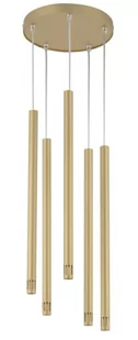 Sigma Sopel Laser lampa wisząca 5-punktowa złota 33230 33230 - Lampy sufitowe - miniaturka - grafika 1