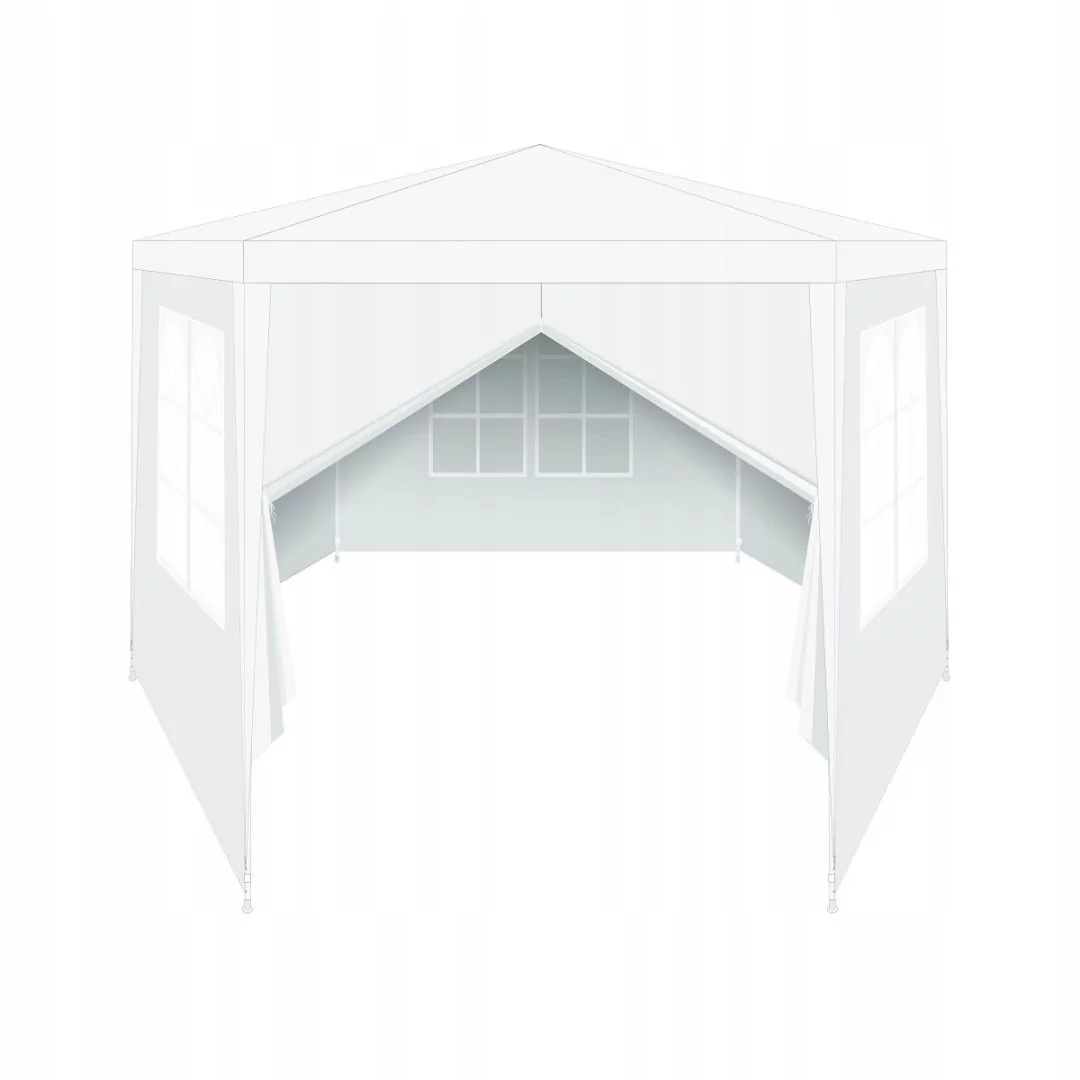 SASKA GARDEN SASKA GARDEN Pawilon namiot ogrodowy sześciokątny 2x2x3m biały 1039619 1039619